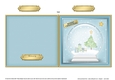 Christmas Tree in a Snowglobe Quick Cut and Fold Card