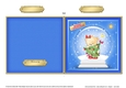 Christmas Hunney Bear Rosie in a Snowglobe Quick Cut and Fold Card
