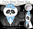 3D Cute Bear Treat Box Gift Set Mini Kit - Cute Little Panda Bear Chi Chi