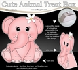 3D Cute Animal Treat Box Gift Set Mini Kit - Cute Little Lola Elephant