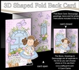 3D Shaped No-Hole Fold Back Mini Kit - Country Cottage Girlz Zoe has Pretty Flowers