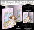3D Shaped No-Hole Fold Back Mini Kit - Country Cottage Girlz Zoe has Pretty Flowers