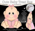 3D Cute Baby Treat Box Gift Set Mini Kit - Cute Little Baby Girl Bea
