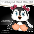 3D Shaped Card Kit - Cute Little Pippa Penguin