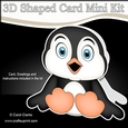 3D Shaped Card Kit - Cute Little Pip Penguin