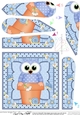Flower Pot Friends Little Hoot Owl Fan Pyramage Topper