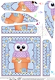 Flower Pot Friends Little Hoot Owl Fan Pyramage Topper
