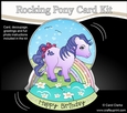 3D Shaped Rocking Card Mini Kit - Cute Little Pony Twilight
