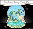3D Shaped Rocking Card Mini Kit - Cute Little Pony Peppermint