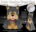 3D Cute Canine Treat Box Gift Set Mini Kit - Little Yorkie Dog Timmy