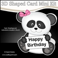 3D Shaped Card Kit - Cute Little Panda Su Ling