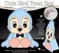 3D Cute Bird Treat Box Gift Set Mini Kit - Cute Little B-Jay Bird