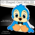 3D Shaped Card Kit - Cute Little Bloo Bird