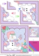 Christmas Snowman Oli has Xmas Presents Wavy Corner Side Stacker