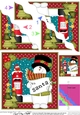 Christmas Snowman Rio has a Letter for Santa Wavy Corner Side Stacker