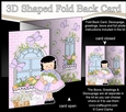 3D Shaped No-Hole Fold Back Mini Kit - Country Cottage Girlz Suzi has a Bouquet of Roses