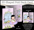 3D Shaped No-Hole Fold Back Mini Kit - Country Cottage Girlz Suzi has a Bouquet of Roses
