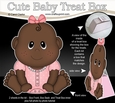 3D Cute Baby Treat Box Gift Set Mini Kit - Cute Little Ethnic Baby Girl Ronna