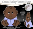 3D Cute Baby Treat Box Gift Set Mini Kit - Cute Little Ethnic Baby Boy Daryn