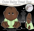 3D Cute Baby Treat Box Gift Set Mini Kit - Cute Little Ethnic Baby Ashanti
