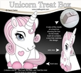 3D Cute Treat Box Gift Set Mini Kit - Cute Little Unicorn Sparkle