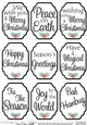 3D Christmas Greetings Sentiment Sheet