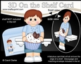 3D On the Shelf Card Kit - Cute Little Boy Kaden has a Yummy Scrummy Cupcake