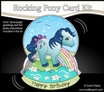 3D Shaped Rocking Card Mini Kit - Cute Little Pony Melody