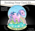 3D Shaped Rocking Card Mini Kit - Cute Little Pony Kandy