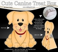 3D Cute Canine Treat Box Gift Set Mini Kit - Little Golden Labrador Dog Sunny