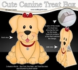 3D Cute Canine Treat Box Gift Set Mini Kit - Little Golden Labrador Dog Saki