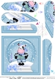 Milly Moo Cow - Christmas Snowglobe Fan Pyramage Topper