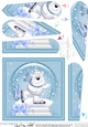 Ben Polar Bear - Christmas Snowglobe Fan Pyramage Topper