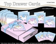 3D Top Drawer Cards Bumper Kit - Cute Little Unicorns