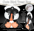 3D Cute Bird Treat Box Gift Set Mini Kit - Cute Little Puffin Pilchard 