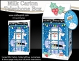3D Christmas Phone Box Milk Carton Treat Box - Santa