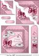 Daisies on metallic lace - Wavey Corner Stacker