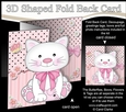 3D Shaped No-Hole Fold Back Mini Kit - Cute Little Cat Bella