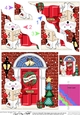 Cute Little Cat is at the Door - Christmas Wavy Corner Side Stacker