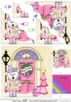 Cute Teddy Tess is at the Door - Christmas Wavy Corner Side Stacker