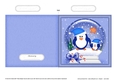 Christmas Snowglobe Quick Cut & Fold Card - Cute Penguins