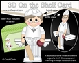 3D On the Shelf Card Kit - Little Cricketer Roland