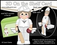 3D On the Shelf Card Kit - Little Cricketer Jeana