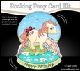 3D Shaped Rocking Card Mini Kit - Cute Little Pony Buttercup