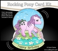 3D Shaped Rocking Card Mini Kit - Cute Little Pony Autumn