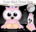 3D Cute Bird Treat Box Gift Set Mini Kit - Cute Little Olla Owl