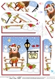 Christmas Chunky Monkey is at the North Pole Fan Pyramage Topper