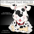 3D Shaped Card Kit - Little Spotty Dog Spot