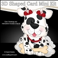 3D Shaped Card Kit - Little Spotty Dog Mitzi