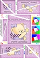 Cute Hunney Bear Rosie has a Christmas Star - Twisted Spiral Side Stacker